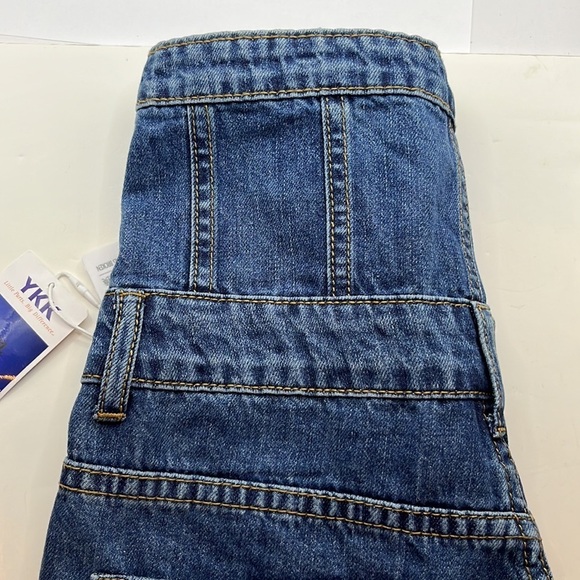 YKK Jeans Wide Leg High Rise NWT Size L - Picture 14 of 16
